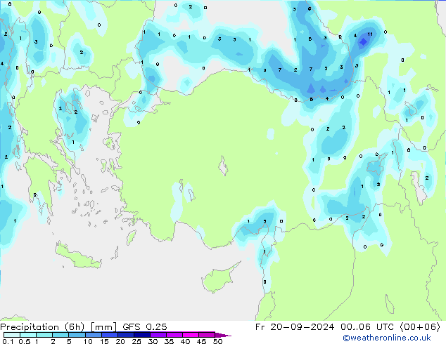 Z500/Rain (+SLP)/Z850 GFS 0.25 Fr 20.09.2024 06 UTC