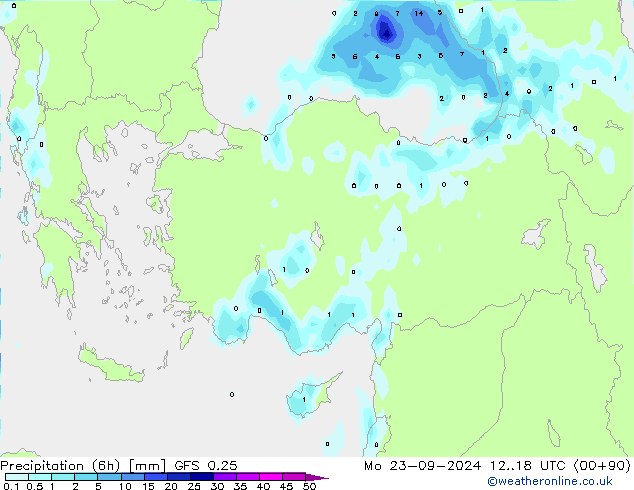 Z500/Regen(+SLP)/Z850 GFS 0.25 ma 23.09.2024 18 UTC