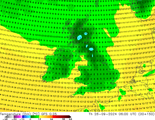 GFS 0.25: Th 26.09.2024 06 UTC