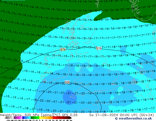 GFS 0.25: sab 21.09.2024 00 UTC