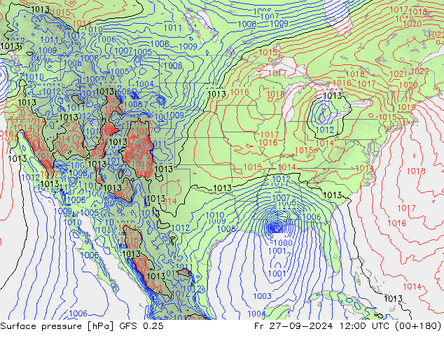 GFS 0.25: Fr 27.09.2024 12 UTC