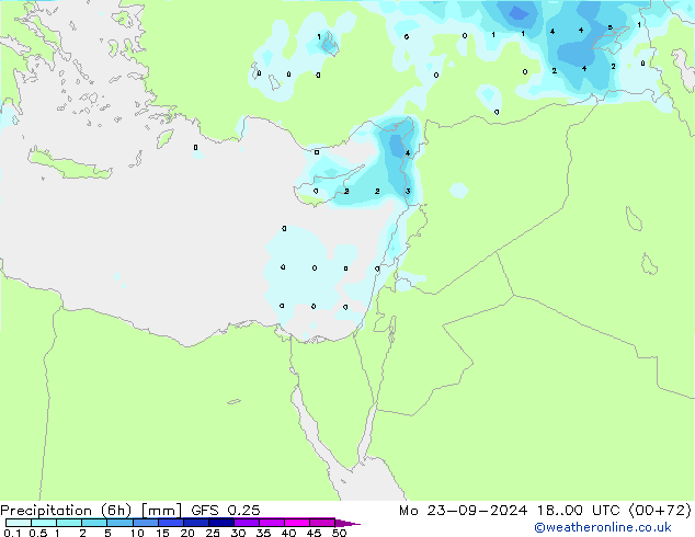 Z500/Rain (+SLP)/Z850 GFS 0.25 Mo 23.09.2024 00 UTC