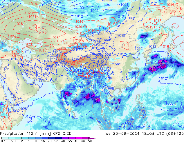  (12h) GFS 0.25  25.09.2024 06 UTC