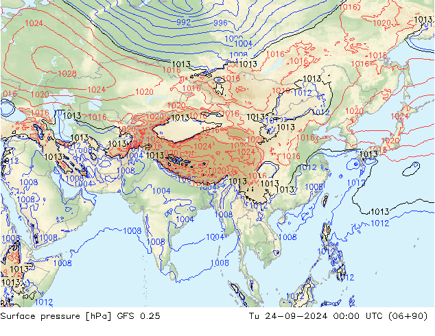 GFS 0.25: Tu 24.09.2024 00 UTC