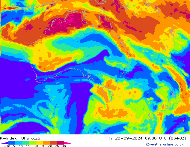 K-Index GFS 0.25 Fr 20.09.2024 09 UTC