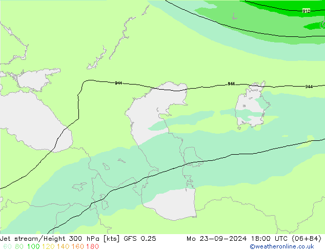 джет GFS 0.25 пн 23.09.2024 18 UTC