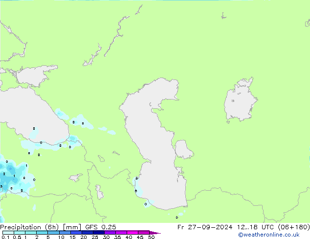 Z500/Rain (+SLP)/Z850 GFS 0.25 Fr 27.09.2024 18 UTC