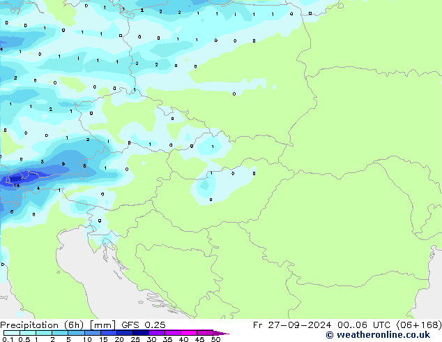 Z500/Rain (+SLP)/Z850 GFS 0.25 Sex 27.09.2024 06 UTC