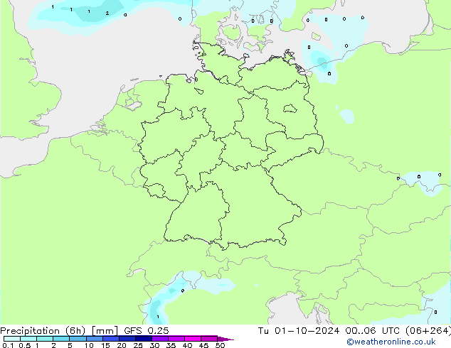  (6h) GFS 0.25  01.10.2024 06 UTC