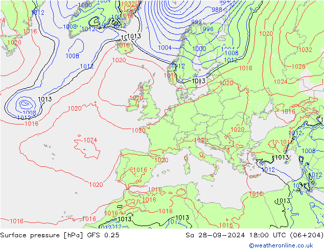 GFS 0.25: сб 28.09.2024 18 UTC