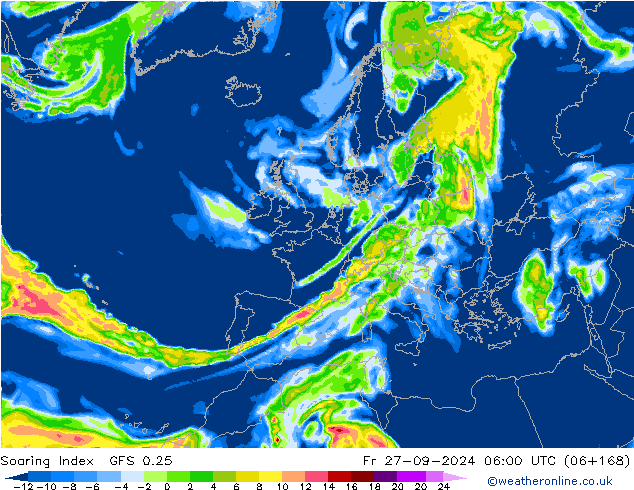 Yükselme İndeksi GFS 0.25 Cu 27.09.2024 06 UTC