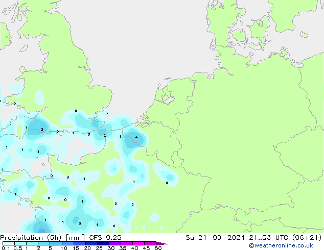 Z500/Rain (+SLP)/Z850 GFS 0.25 Sa 21.09.2024 03 UTC