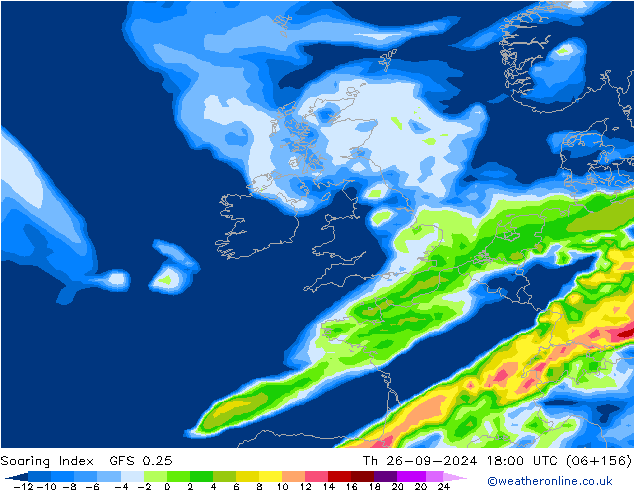 Soaring Index GFS 0.25 Th 26.09.2024 18 UTC