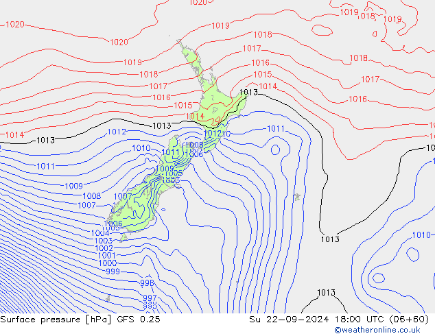 GFS 0.25: Su 22.09.2024 18 UTC