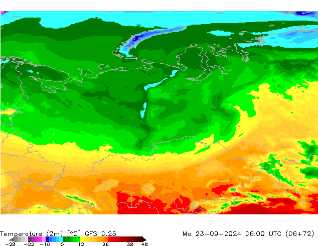 GFS 0.25: ma 23.09.2024 06 UTC