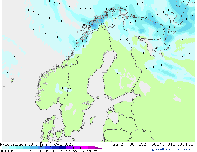 Z500/Rain (+SLP)/Z850 GFS 0.25 So 21.09.2024 15 UTC