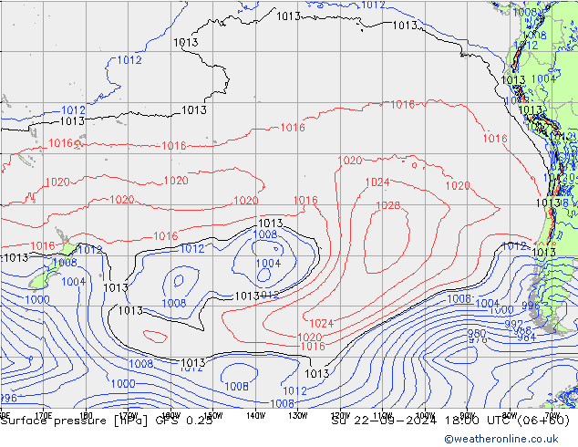 GFS 0.25: Ne 22.09.2024 18 UTC