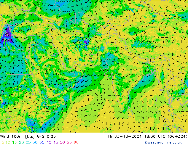  100m GFS 0.25  03.10.2024 18 UTC