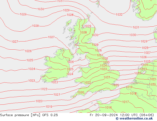 GFS 0.25: pt. 20.09.2024 12 UTC