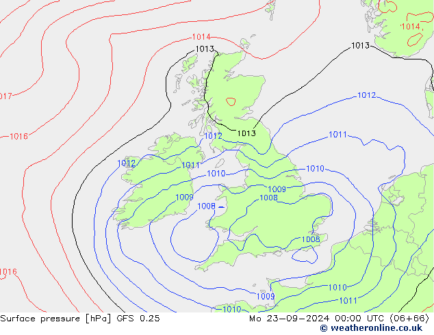 GFS 0.25: пн 23.09.2024 00 UTC