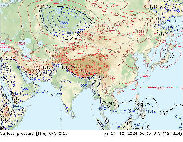 GFS 0.25: Fr 04.10.2024 00 UTC