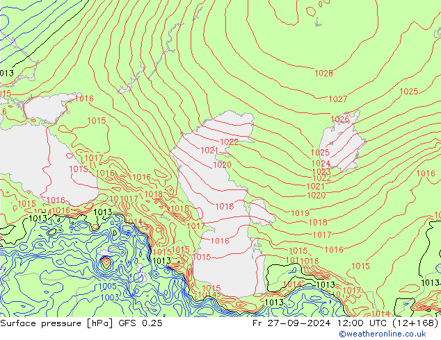 GFS 0.25: pt. 27.09.2024 12 UTC