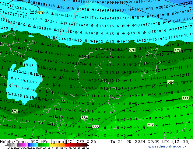 Z500/Rain (+SLP)/Z850 GFS 0.25 mar 24.09.2024 09 UTC