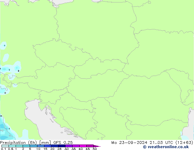 Z500/Rain (+SLP)/Z850 GFS 0.25 lun 23.09.2024 03 UTC