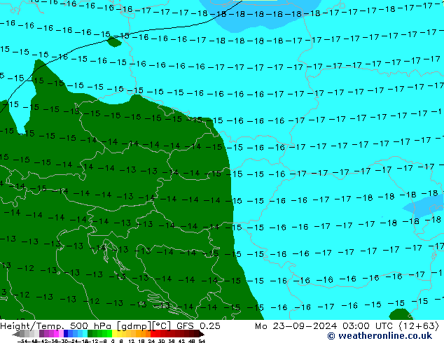 Z500/Rain (+SLP)/Z850 GFS 0.25 lun 23.09.2024 03 UTC