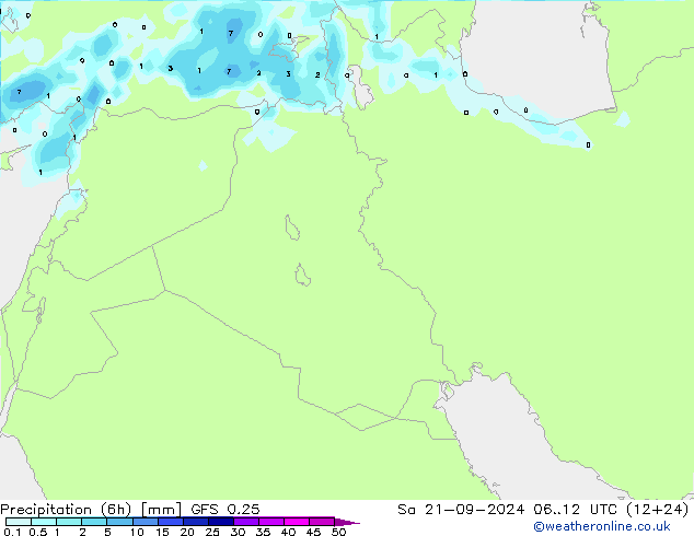 Z500/Rain (+SLP)/Z850 GFS 0.25 Sáb 21.09.2024 12 UTC