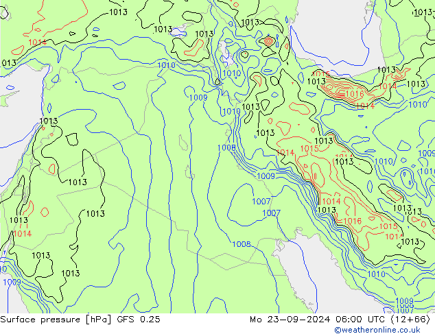 GFS 0.25: Seg 23.09.2024 06 UTC