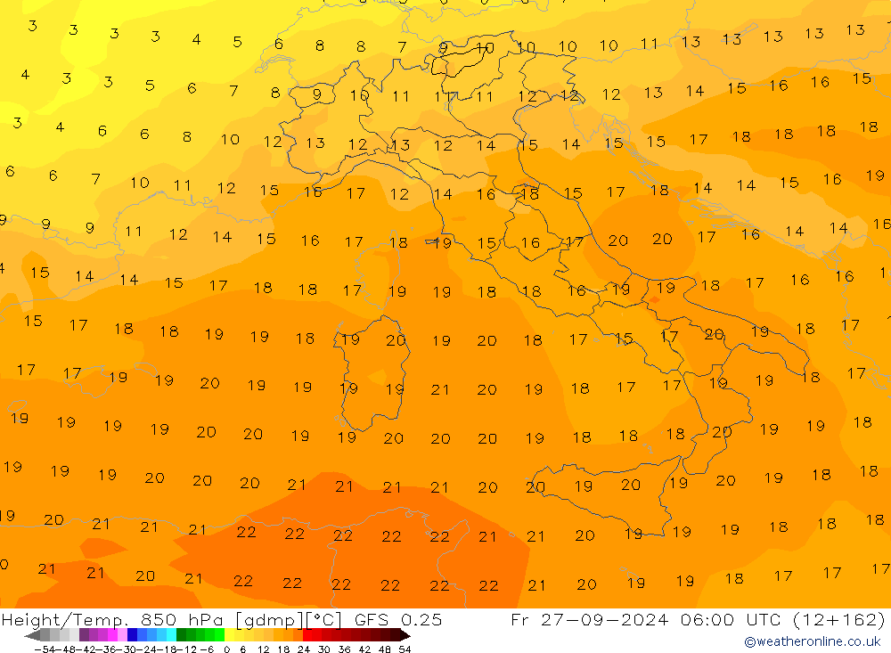 Z500/Rain (+SLP)/Z850 GFS 0.25 пт 27.09.2024 06 UTC