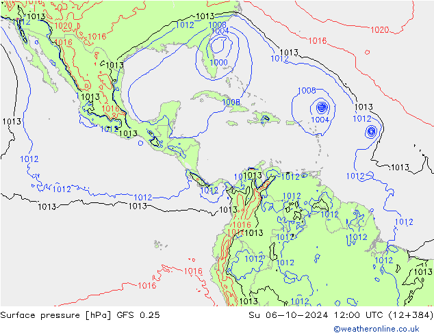 GFS 0.25: Ne 06.10.2024 12 UTC