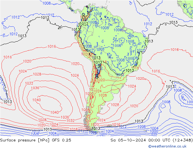 GFS 0.25:  05.10.2024 00 UTC