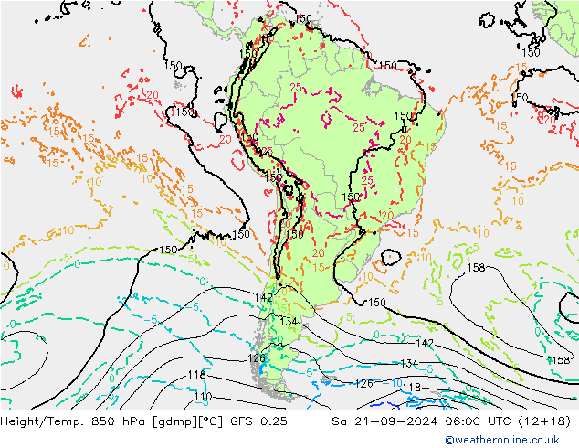 Z500/Regen(+SLP)/Z850 GFS 0.25 za 21.09.2024 06 UTC