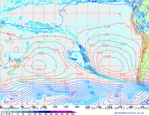 GFS 0.25: sáb 05.10.2024 12 UTC