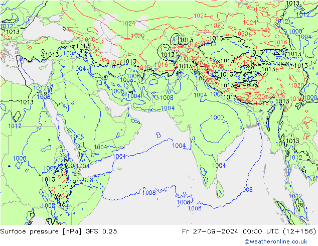 GFS 0.25: vr 27.09.2024 00 UTC