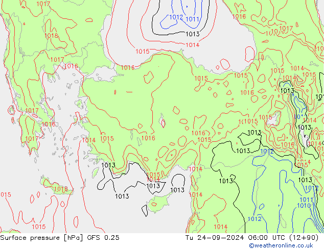 GFS 0.25: di 24.09.2024 06 UTC