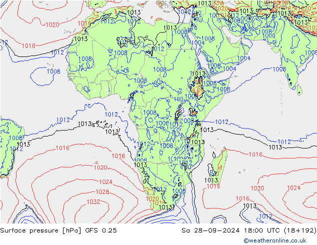 GFS 0.25: Sa 28.09.2024 18 UTC