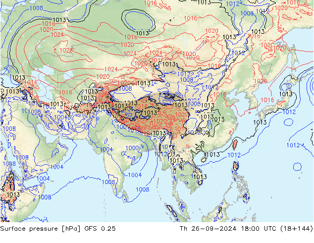 GFS 0.25: Th 26.09.2024 18 UTC