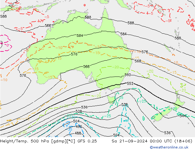 Z500/Rain (+SLP)/Z850 GFS 0.25 so. 21.09.2024 00 UTC