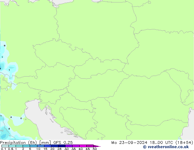 Z500/Rain (+SLP)/Z850 GFS 0.25 Mo 23.09.2024 00 UTC