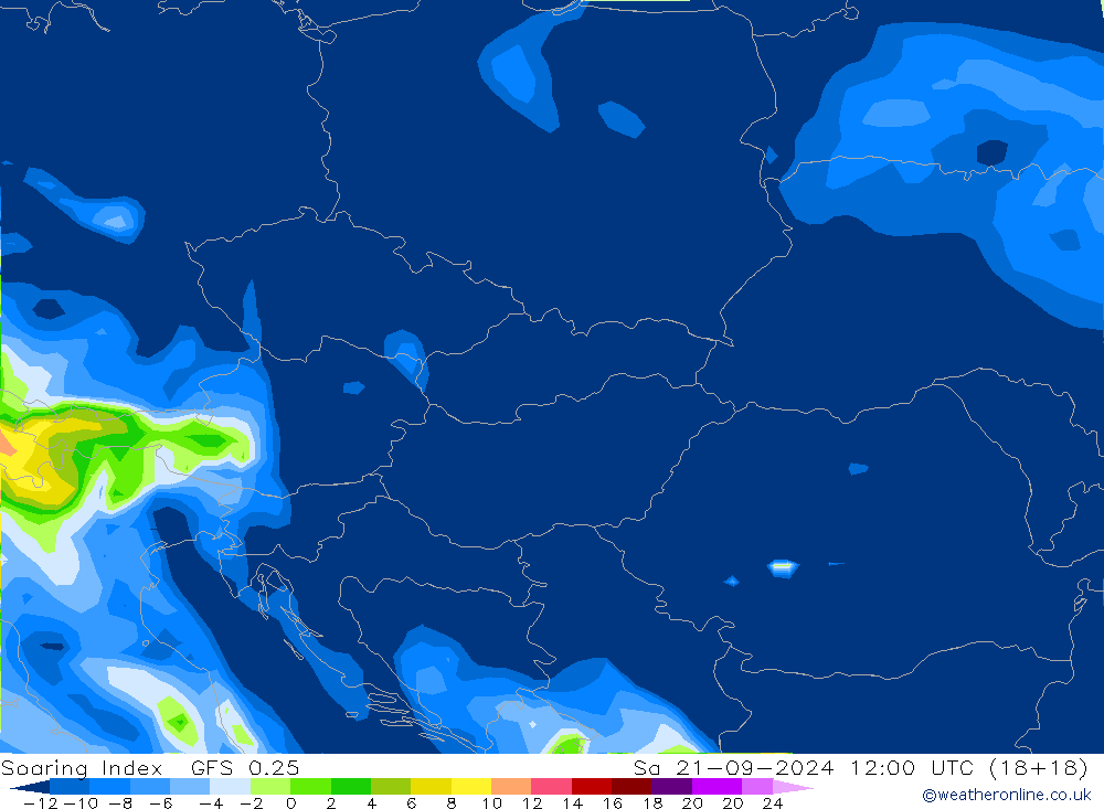 Soaring Index GFS 0.25 Sa 21.09.2024 12 UTC