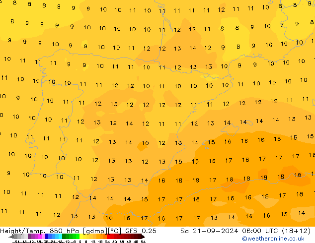 Z500/Rain (+SLP)/Z850 GFS 0.25 Sa 21.09.2024 06 UTC