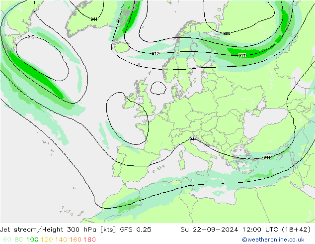 Polarjet GFS 0.25 So 22.09.2024 12 UTC