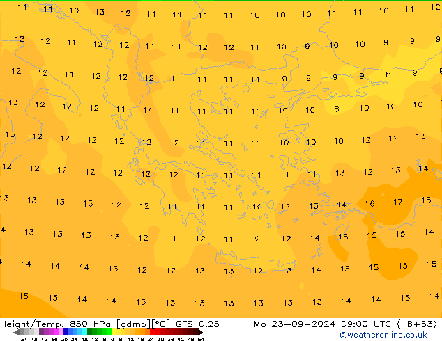 Z500/Rain (+SLP)/Z850 GFS 0.25 Seg 23.09.2024 09 UTC