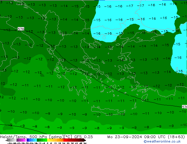 Z500/Rain (+SLP)/Z850 GFS 0.25 Seg 23.09.2024 09 UTC