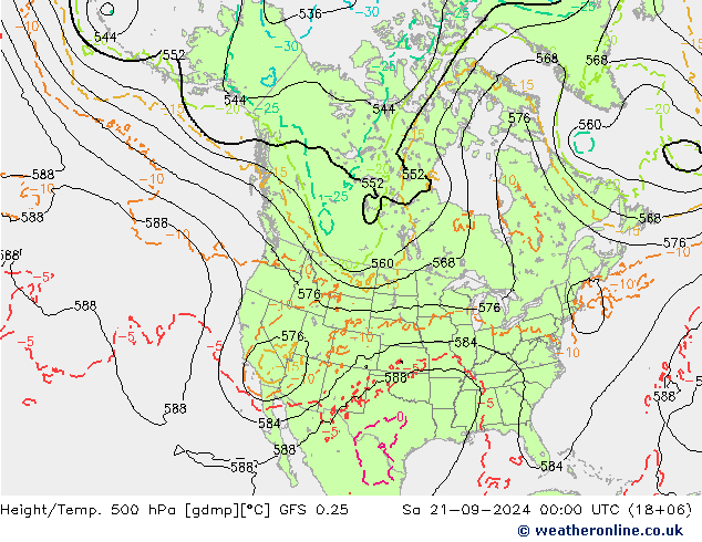 Z500/Rain (+SLP)/Z850 GFS 0.25 So 21.09.2024 00 UTC