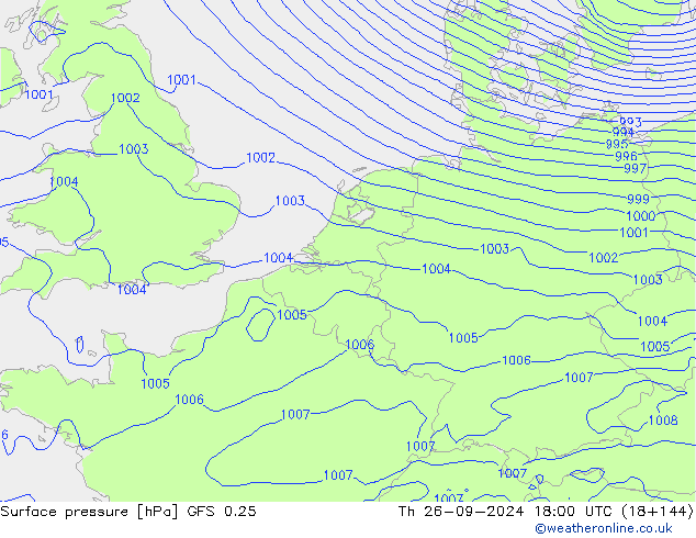 GFS 0.25: jue 26.09.2024 18 UTC