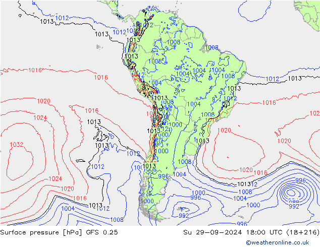 GFS 0.25: Su 29.09.2024 18 UTC